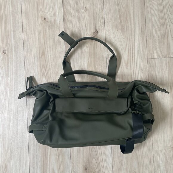 Calpak: Hue Laptop Duffel in Green - Picture 3 of 9